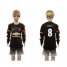 Manchester United #8 Mata SEC Away Long Sleeves Kid Soccer Club Jersey