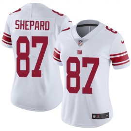 Nike New York Giants #87 Sterling Shepard White Womens Stitched NFL Vapor Untouchable Limited Jersey