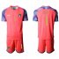 Italy #1 Buffon Pink Goalkeeper Soccer Country Jersey