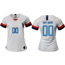 Womens USA Personalized Home Soccer Country Jersey