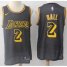 Nike Los Angeles Lakers #2 Lonzo Ball Black NBA Swingman City Edition Jersey