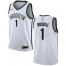 Mens Nike Brooklyn Nets #1 DAngelo Russell White NBA Swingman Association Edition Jersey