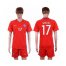 Chile #17 Medel Home Soccer Country Jersey