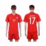 Chile #17 Medel Home Soccer Country Jersey