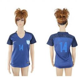 Womens England #14 Walcott Away Soccer Country Jersey