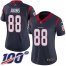Nike Houston Texans #88 Jordan Akins Navy Blue Team Color Womens Stitched NFL 100th Season Vapor Untouchable Limited Jersey