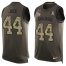 Nike Jacksonville Jaguars #44 Myles Jack Green Mens Stitched NFL Limited Salute To Service Tank Top Jersey