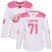 Adidas Detroit Red Wings #71 Dylan Larkin White/Pink Authentic Fashion Womens Stitched NHL Jersey