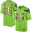 Nike Seattle Seahawks #25 Richard Sherman Green Mens Stitched NFL Limited Gold Rush Jersey