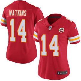 Nike Kansas City Chiefs #14 Sammy Watkins Red Team Color Womens Stitched NFL Vapor Untouchable Limited Jersey