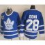 Toronto Maple Leafs #28 Tie Domi Blue 75th CCM Throwback Stitched NHL Jersey