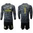 Real Madrid #1 Navas Black Goalkeeper Long Sleeves Soccer Club Jersey