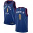 Mens Nike Denver Nuggets #1 Michael Porter Jr. Navy NBA Swingman City Edition Jersey