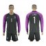 France #1 LLORIS Black Goalkeeper Long Sleeves Soccer Country Jersey