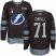 Adidas Tampa Bay Lightning #71 Anthony Cirelli Black 2022 Stanley Cup Final Patch 100th Anniversary Stitched NHL Jersey Mens