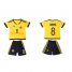 Colombia #8 Cardona Home Kid Soccer Country Jersey