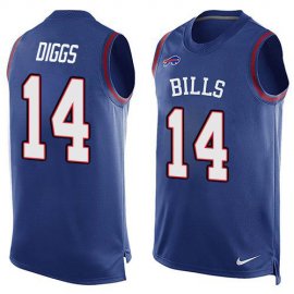 Nike Buffalo Bills #14 Stefon Diggs Royal Blue Team Color Mens Stitched NFL Limited Tank Top Jersey