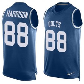 Nike Indianapolis Colts #88 Marvin Harrison Royal Blue Team Color Mens Stitched NFL Limited Tank Top Jersey