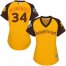 Seattle Mariners #34 Felix Hernandez Gold 2016 All-Star American League Womens Stitched MLB Jersey