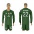 Germany #22 TER STEGEN Military Green Goalkeeper 2018 FIFA World Cup Long Sleeve Soccer Jersey