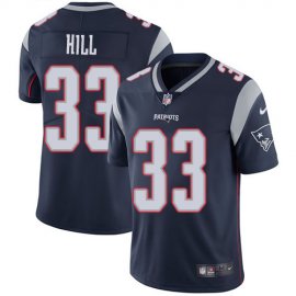 Nike New England Patriots #33 Jeremy Hill Navy Blue Team Color Mens Stitched NFL Vapor Untouchable Limited Jersey