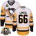Pittsburgh Penguins #66 Mario Lemieux White/Black CCM Throwback 50th Anniversary Stitched NHL Jersey