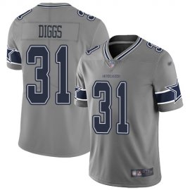 Nike Dallas Cowboys #31 Trevon Diggs Gray Mens Stitched NFL Limited Inverted Legend Jersey