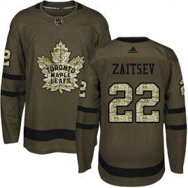 Adidas Toronto Maple Leafs #22 Nikita Zaitsev Green Salute to Service Stitched NHL Jersey