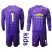 Manchester United #1 De Gea Purple Goalkeeper Long Sleeves Kid Soccer Club Jersey