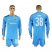 Dortmund #38 Burki Blue Long Sleeves Goalkeeper Soccer Club Jersey