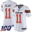 Nike Cleveland Browns #11 Antonio Callaway White Womens Stitched NFL 100th Season Vapor Limited Jersey