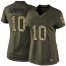 Nike San Francisco 49ers #10 Jimmy Garoppolo Green Womens Stitched NFL Limited 2015 Salute to Service Jersey