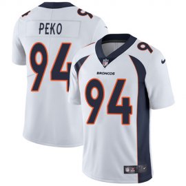 Nike Denver Broncos #94 Domata Peko White Mens Stitched NFL Vapor Untouchable Limited Jersey