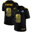 Los Angeles Rams #9 Matthew Stafford Mens Black Nike Golden Sequin Vapor Limited NFL Jersey