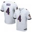Nike Baltimore Ravens #4 Sam Koch White Mens Stitched NFL New Elite Jersey