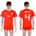 Wales #4 Davies Red Home Soccer Club Jersey