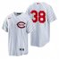 Reds 38 Justin Dunn White Nike 2022 Field of Dreams Cool Base Jersey
