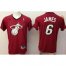 Miami Heat 6 Lebron James Red Revolution 30 Swingman NBA Jersey Christmas Style Cheap
