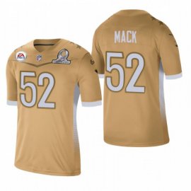 Chicago Chicago Bears #52 Khalil Mack 2021 NFC Pro Bowl Game Gold NFL Jersey
