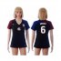 Womens USA #6 Brooks Away Soccer Country Jersey