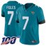 Nike Jacksonville Jaguars #7 Nick Foles Teal Green Alternate Youth Stitched NFL 100th Season Vapor Limited Jersey