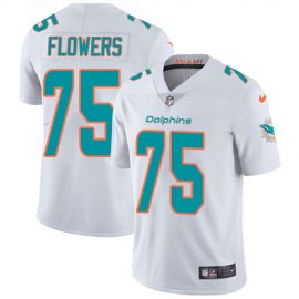 Nike Miami Dolphins #75 Ereck Flowers White Mens Stitched NFL Vapor Untouchable Limited Jersey