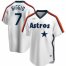 Houston Astros #7 Craig Biggio Nike Home Cooperstown Collection Logo Player MLB Jersey White