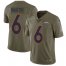 Nike Denver Broncos #6 Sam Martin Olive Mens Stitched NFL Limited 2017 Salute To Service Jersey