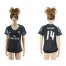 Womens Real Madrid #14 Casemiro Sec Away Soccer Club Jersey