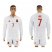 Spain #7 Raul White Away Long Sleeves Soccer Country Jersey
