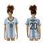 Womens Argentina #20 Kun Aguero Home Soccer Country Jersey