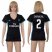 Womens Real Madrid #2 Carvajal Away Soccer Club Jersey