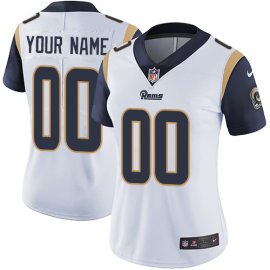 Nike Los Angeles Rams Customized White Stitched Vapor Untouchable Limited Womens NFL Jersey