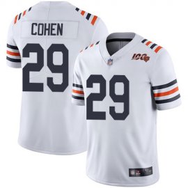 Nike Chicago Bears #29 Tarik Cohen White Alternate Mens Stitched NFL Vapor Untouchable Limited 100th Season Jersey